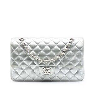 Pre-Loved Chanel Medium Classic Metallic Lambskin Double Flap